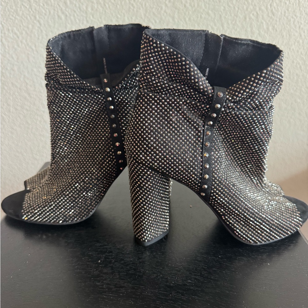 Gianni Bini Black Heeled Boots - Picture 6 of 7